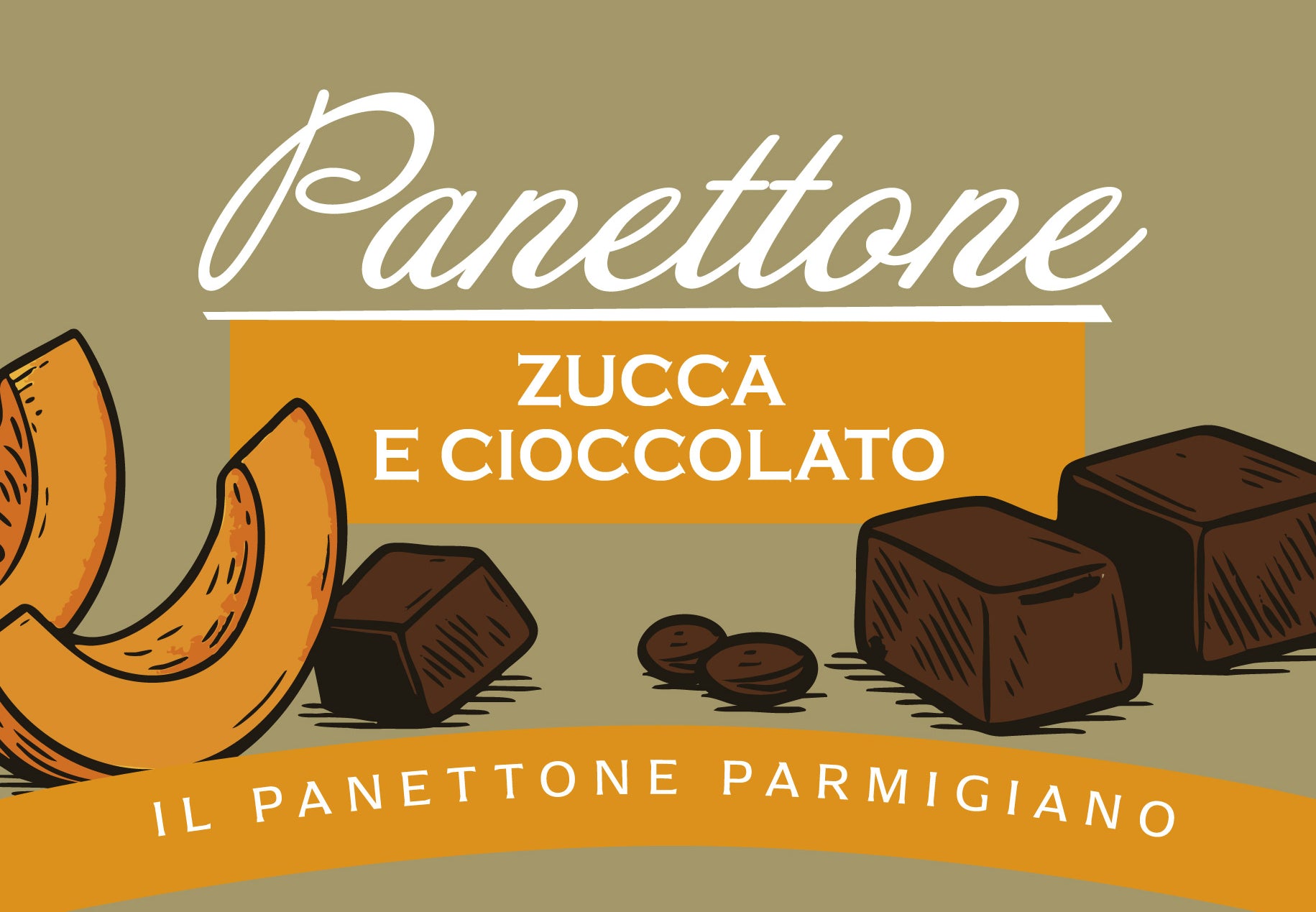 Panettone zucca e cioccolato